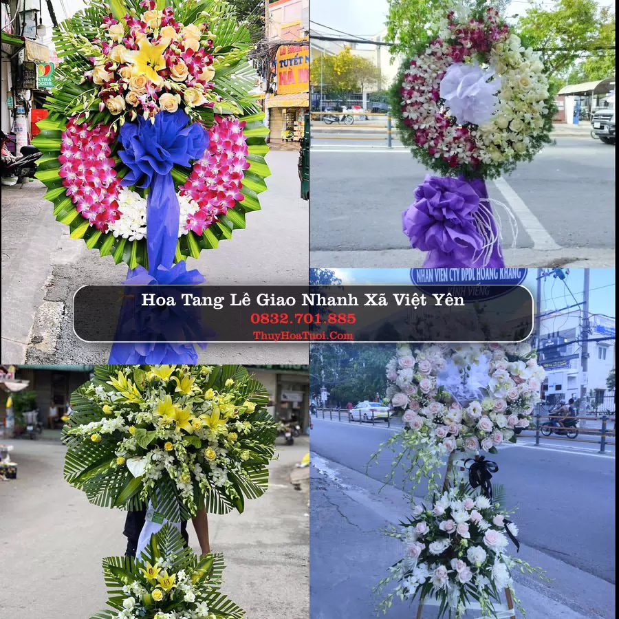 Kệ hoa tang lễ giao tại Xã Việt Yên, Hưng Yên