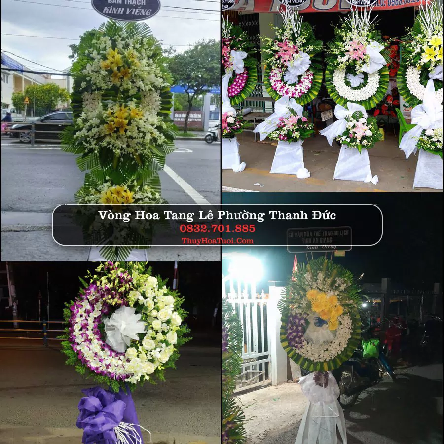 Vòng hoa chia buồn Phường Thanh Đức - ThuyHoaTuoi.Com