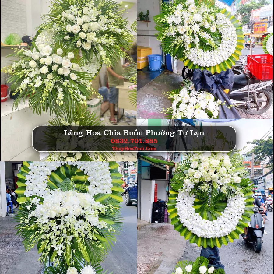 Vòng hoa chia buồn Phường Tự Lạn - ThuyHoaTuoi.Com