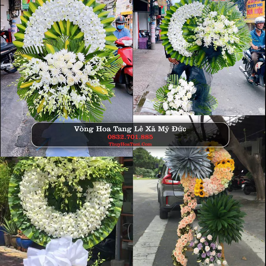 Vòng hoa chia buồn Xã Mỹ Đức - ThuyHoaTuoi.Com