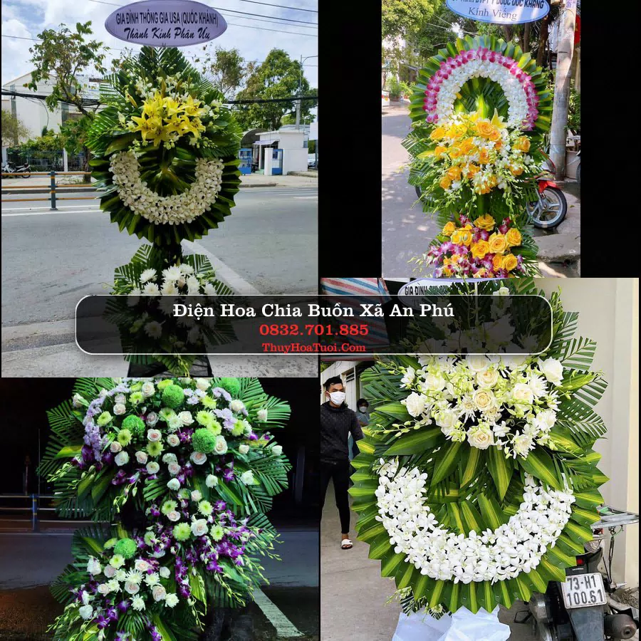Đặt Vòng Hoa Chia Buồn tại Xã An Phú, An Giang