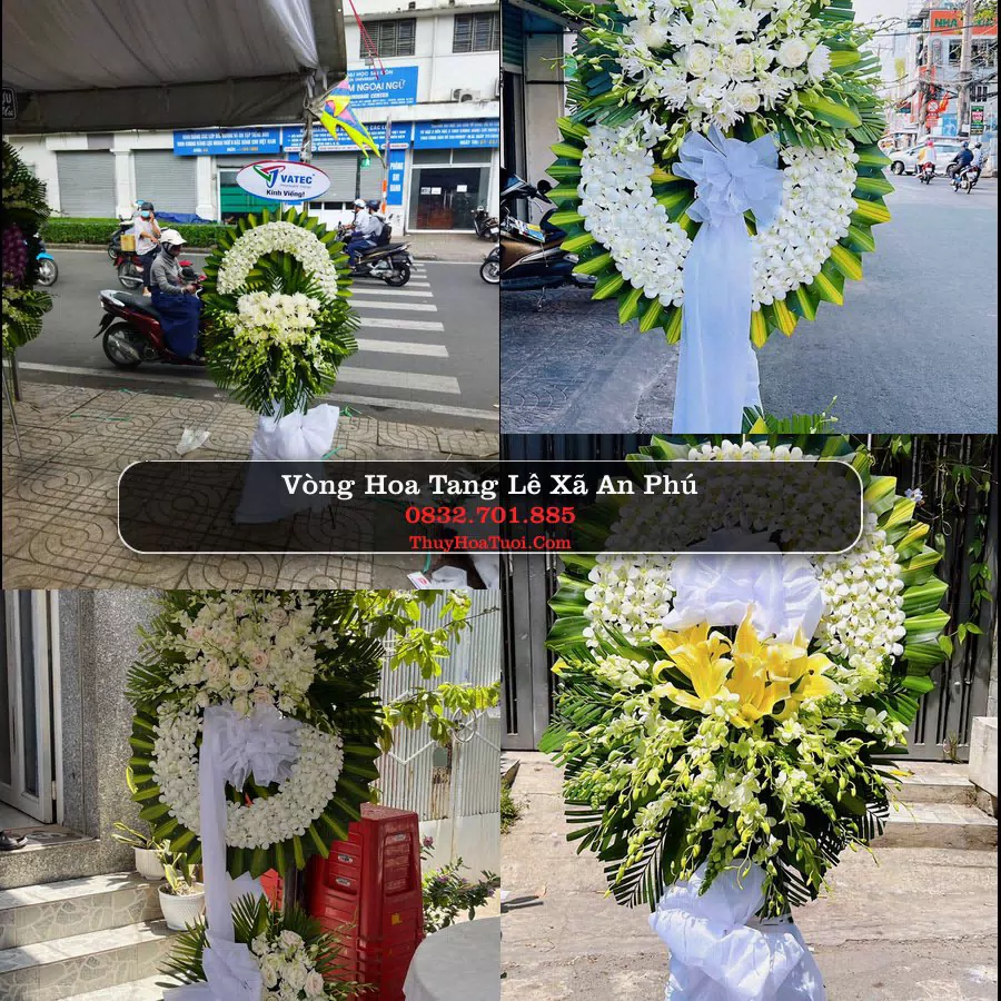 Vòng hoa chia buồn Xã An Phú - ThuyHoaTuoi.Com