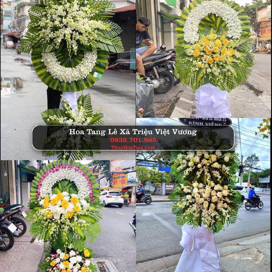 Vòng hoa chia buồn Xã Triệu Việt Vương - ThuyHoaTuoi.Com