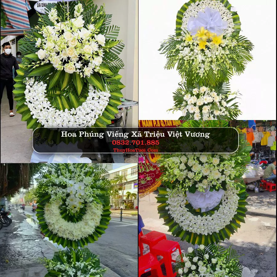 Kệ hoa tang lễ giao tại Xã Triệu Việt Vương, Hưng Yên