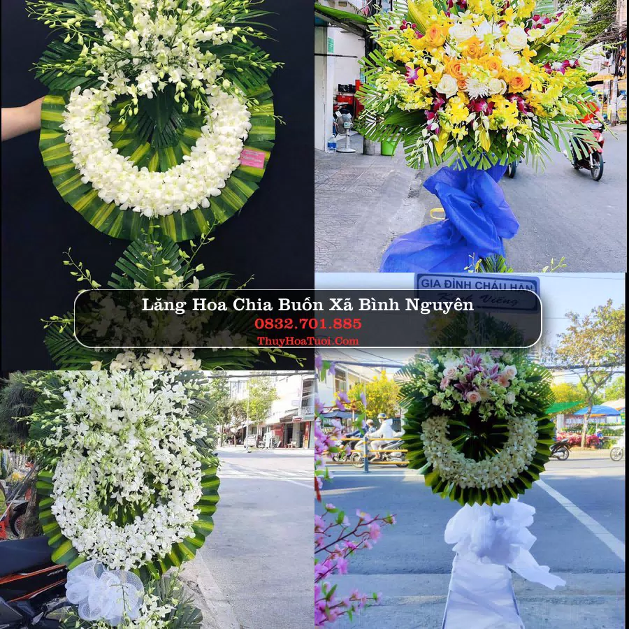 Vòng hoa chia buồn Xã Bình Nguyên - ThuyHoaTuoi.Com