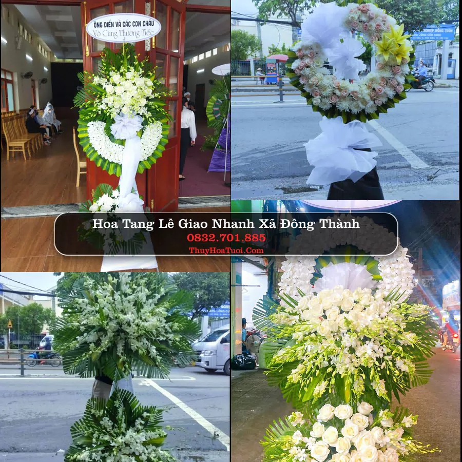 Kệ hoa tang lễ giao tại Xã Đông Thành, Nghệ An