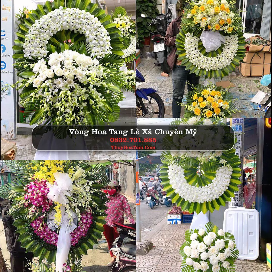 Vòng hoa chia buồn Xã Chuyên Mỹ - ThuyHoaTuoi.Com