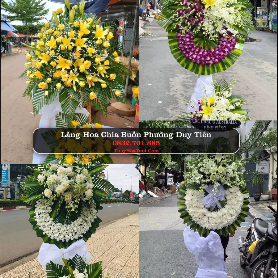 Vòng hoa chia buồn Phường Duy Tiên - ThuyHoaTuoi.Com