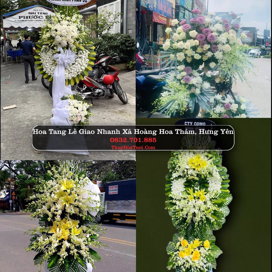 Vòng hoa chia buồn Xã Hoàng Hoa Thám - ThuyHoaTuoi.Com