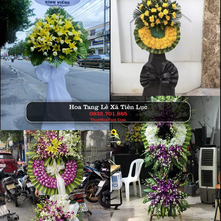 Kệ hoa tang lễ giao tại Xã Tiên Lục, Bắc Ninh