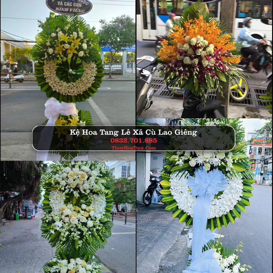 Vòng hoa chia buồn Xã Cù Lao Giêng - ThuyHoaTuoi.Com