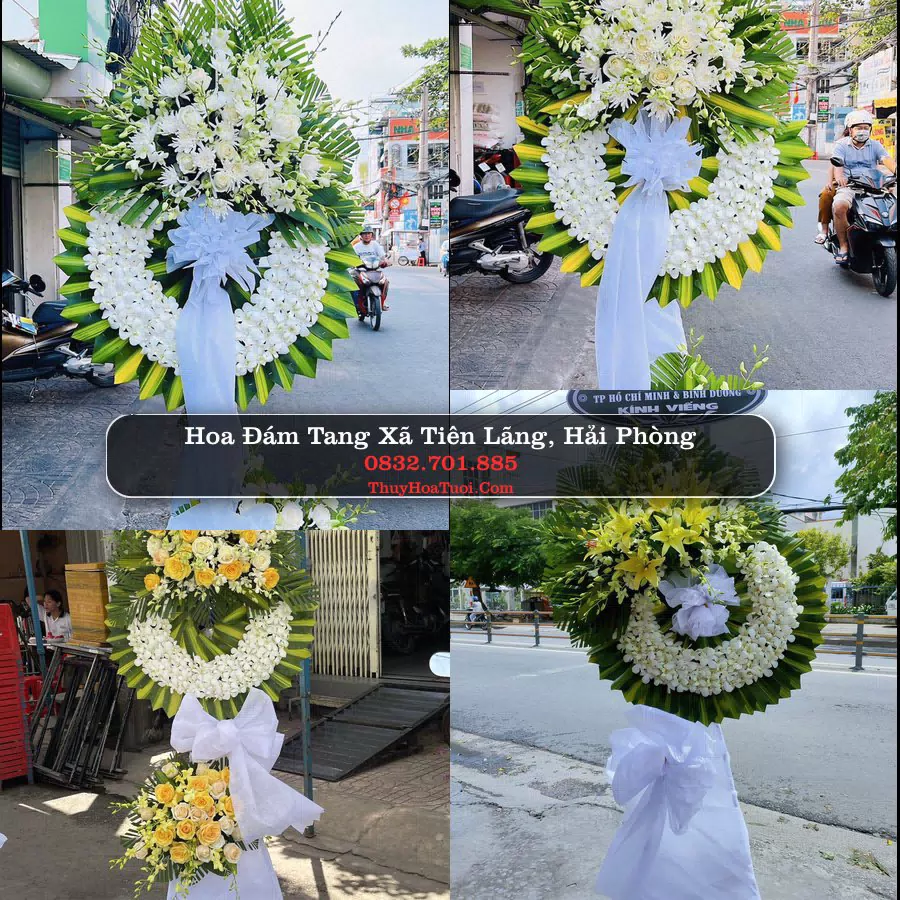 Vòng hoa chia buồn Xã Tiên Lãng - ThuyHoaTuoi.Com