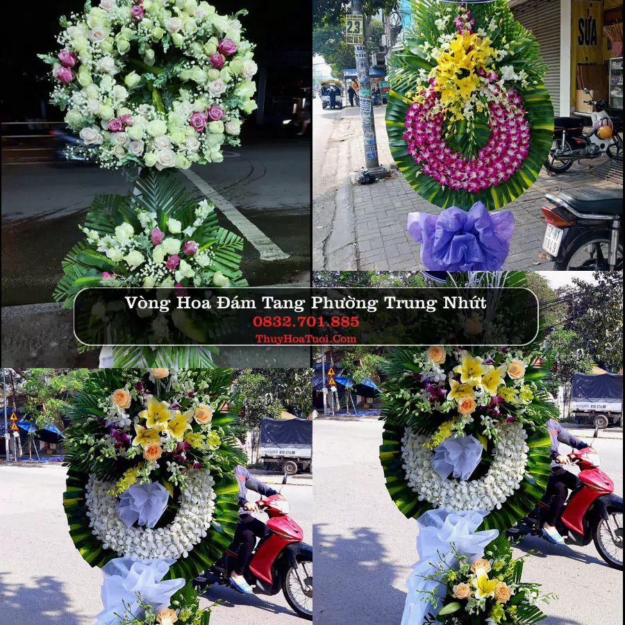 Vòng hoa chia buồn Phường Trung Nhứt - ThuyHoaTuoi.Com