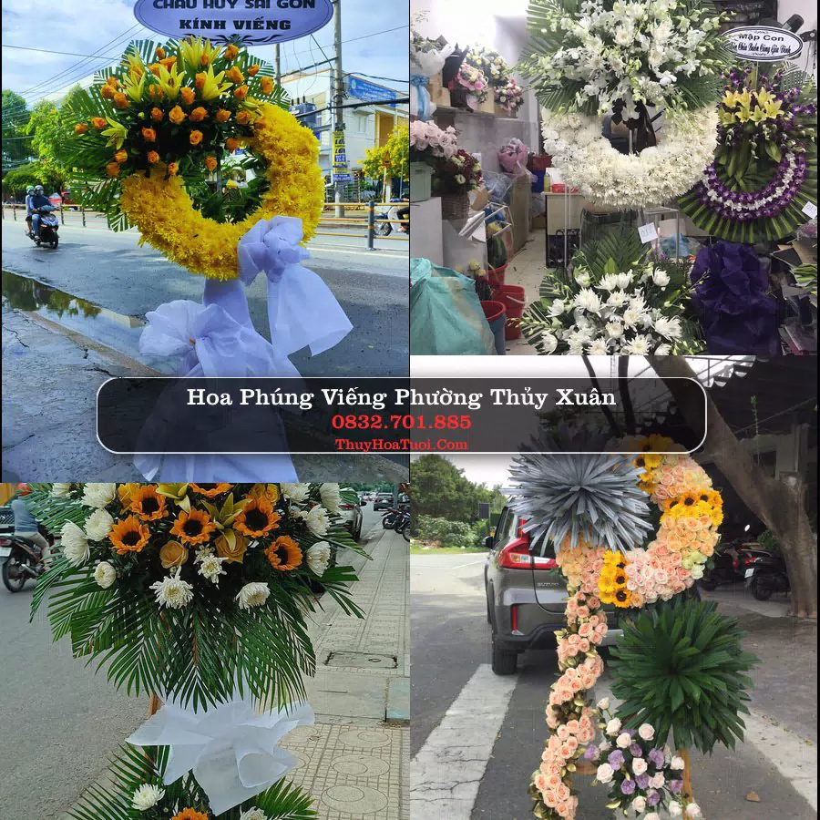 Vòng hoa chia buồn Phường Thủy Xuân - ThuyHoaTuoi.Com