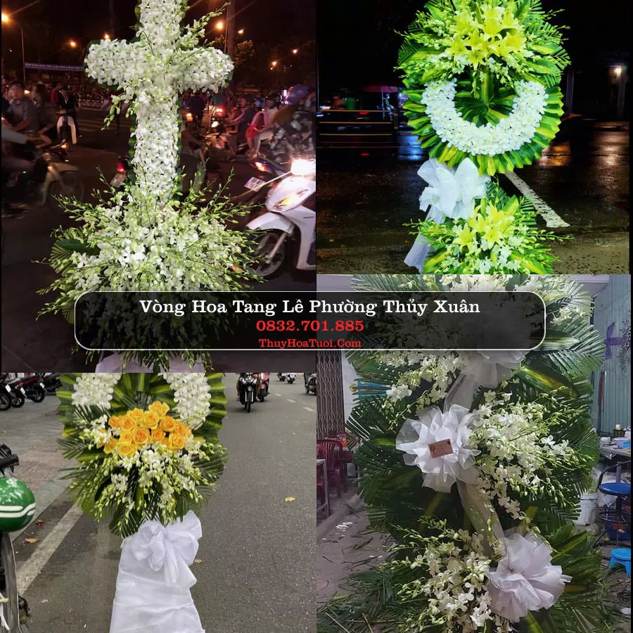Kệ hoa tang lễ giao tại Phường Thủy Xuân, Huế