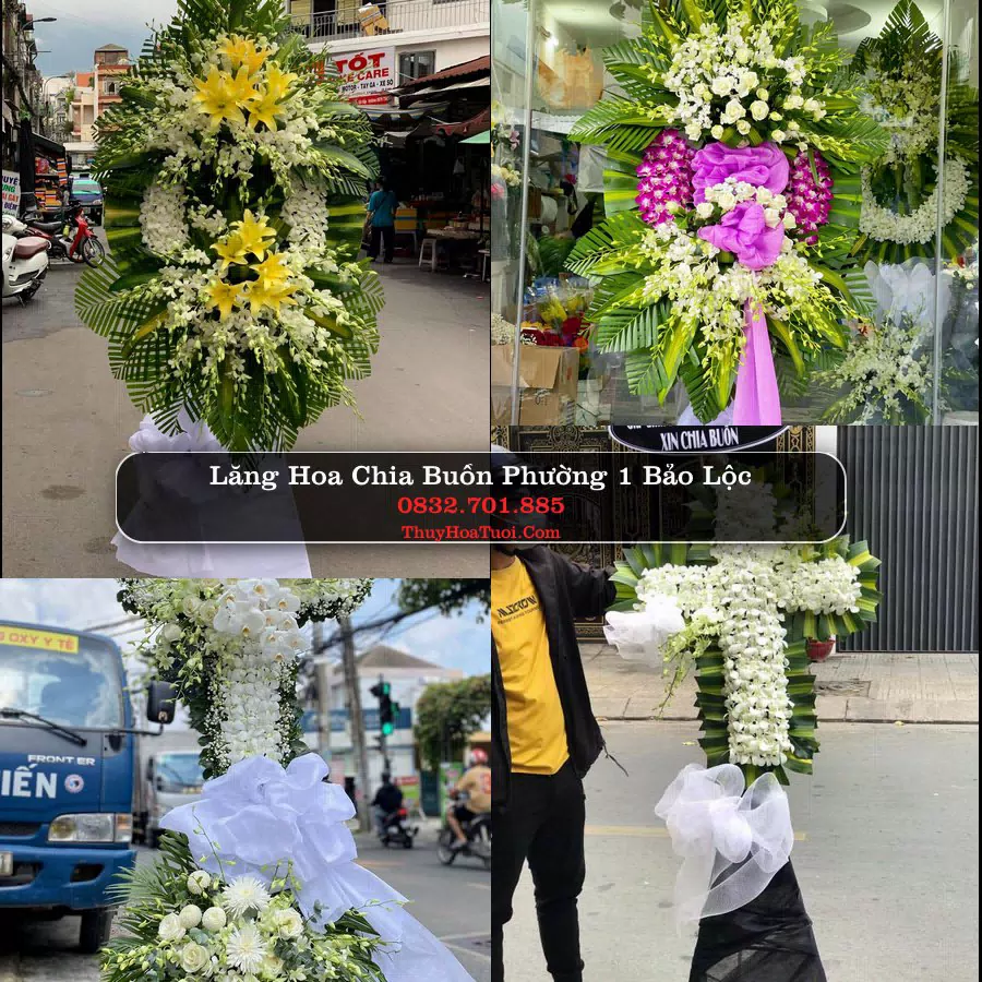 Vòng hoa chia buồn Phường 1 Bảo Lộc - ThuyHoaTuoi.Com