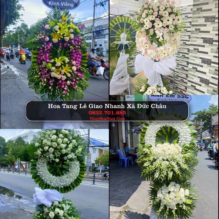 Vòng hoa chia buồn Xã Đức Châu - ThuyHoaTuoi.Com