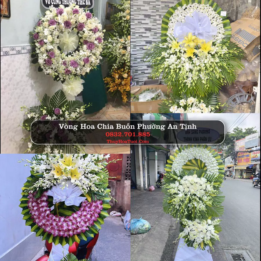 Vòng hoa chia buồn Phường An Tịnh - ThuyHoaTuoi.Com