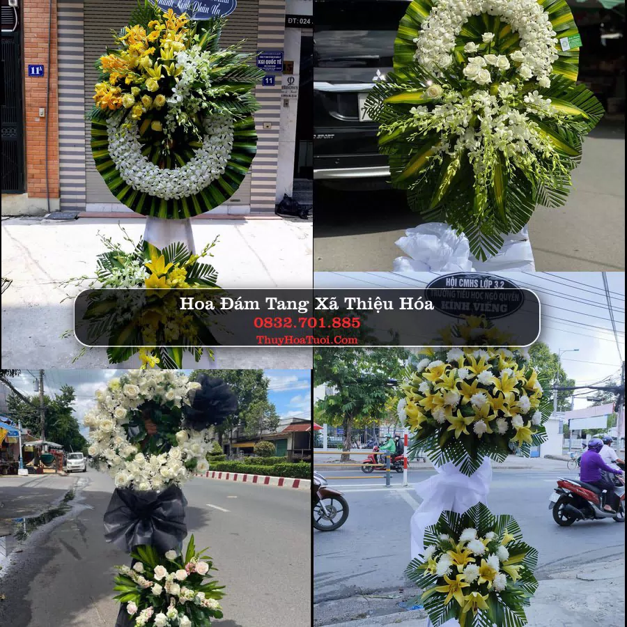 Vòng hoa chia buồn Xã Thiệu Hóa - ThuyHoaTuoi.Com