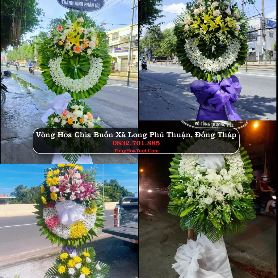 Đặt Vòng Hoa Chia Buồn tại Xã Long Phú Thuận, Đồng Tháp