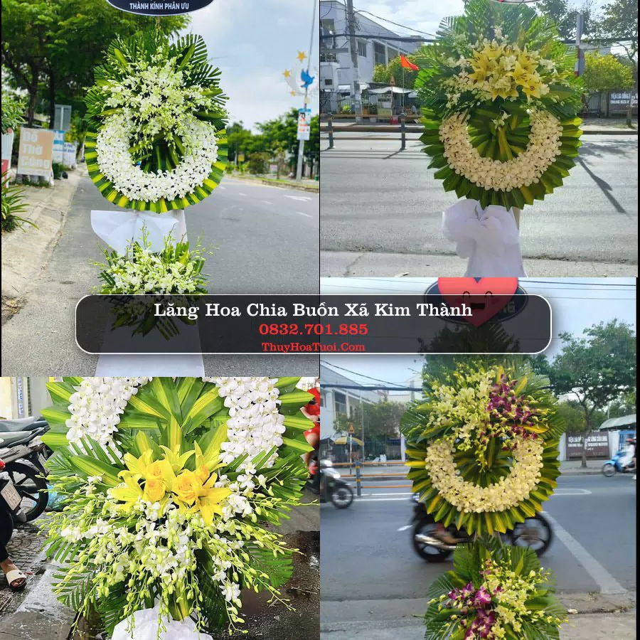 Vòng hoa chia buồn Xã Kim Thành - ThuyHoaTuoi.Com