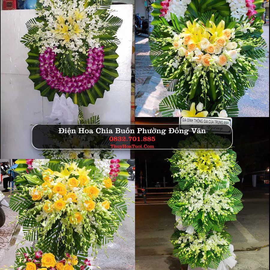Vòng hoa chia buồn Phường Đồng Văn - ThuyHoaTuoi.Com