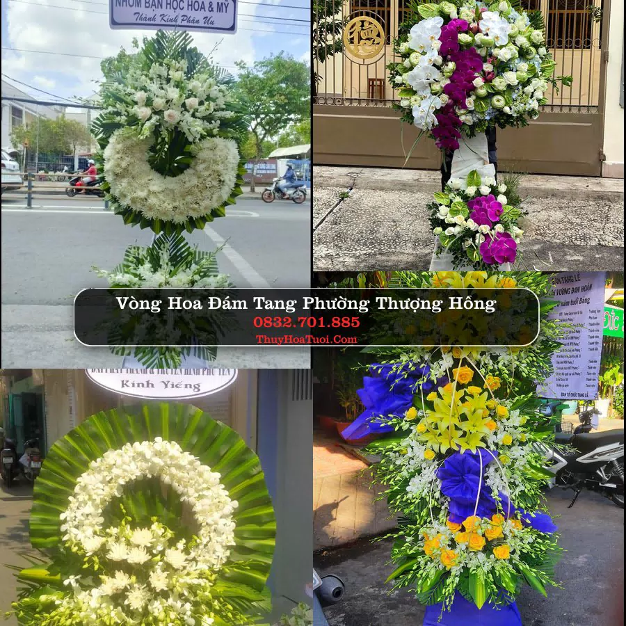 Vòng hoa chia buồn Phường Thượng Hồng - ThuyHoaTuoi.Com