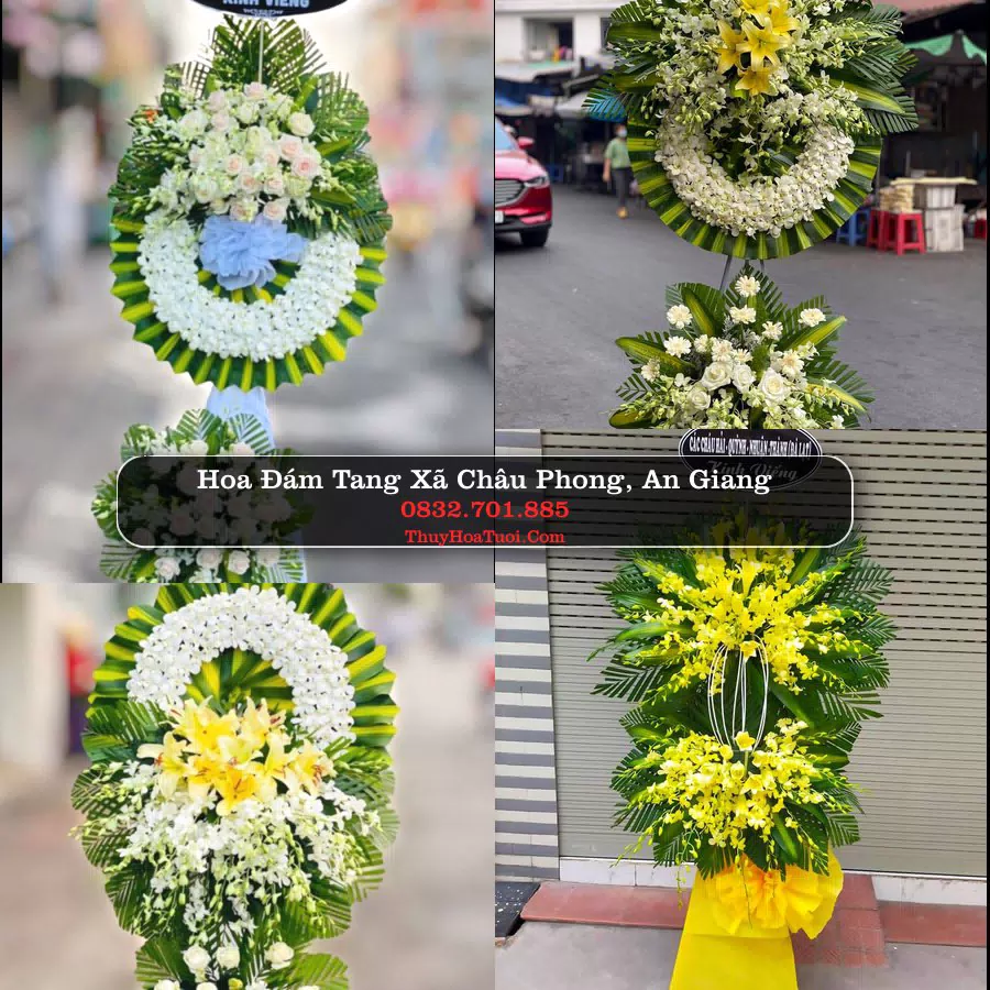 Kệ hoa tang lễ giao tại Xã Châu Phong, An Giang