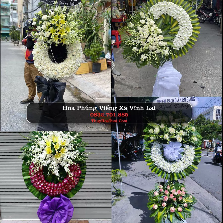 Vòng hoa chia buồn Xã Vĩnh Lại - ThuyHoaTuoi.Com