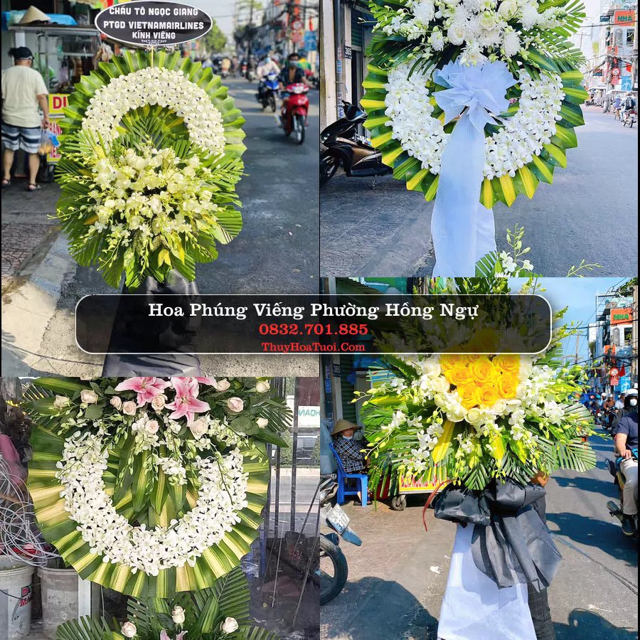 Vòng hoa chia buồn Phường Hồng Ngự - ThuyHoaTuoi.Com