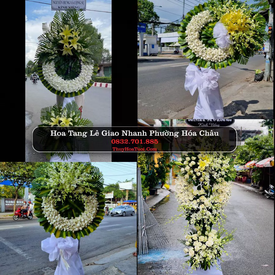 Vòng hoa chia buồn Phường Hóa Châu - ThuyHoaTuoi.Com