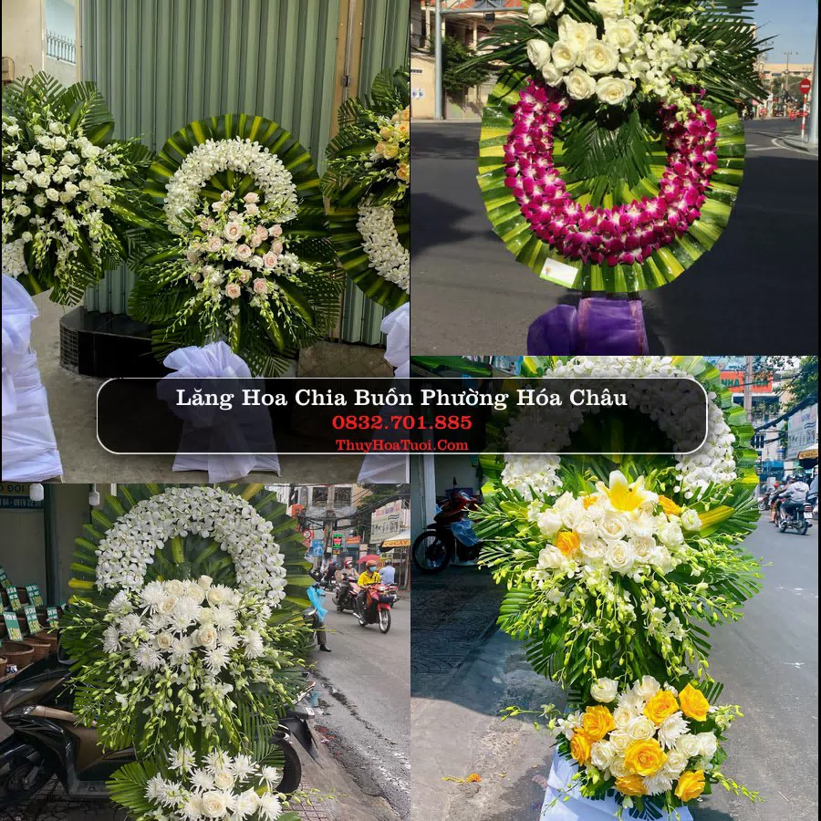 Kệ hoa tang lễ giao tại Phường Hóa Châu, Huế