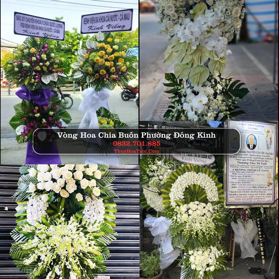Vòng hoa chia buồn Phường Đông Kinh - ThuyHoaTuoi.Com