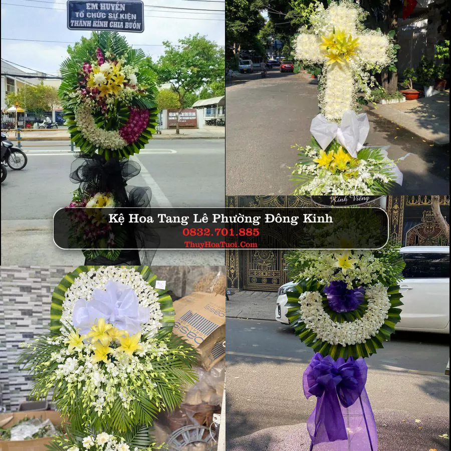 Kệ hoa tang lễ giao tại Phường Đông Kinh, Lạng Sơn