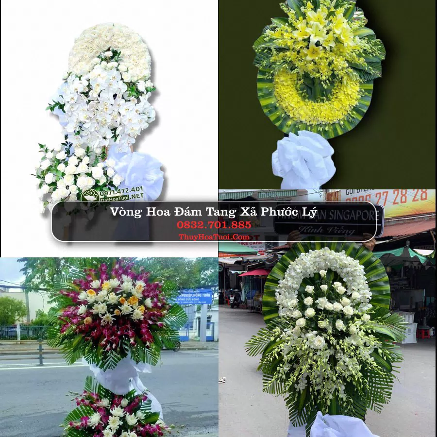 Vòng hoa chia buồn Xã Phước Lý - ThuyHoaTuoi.Com