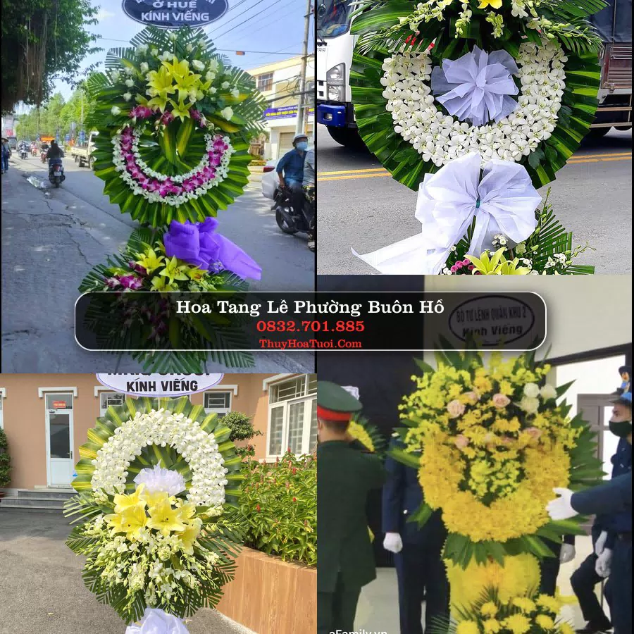Đặt Vòng Hoa Tang Lễ tại Phường Buôn Hồ, Đắk Lắk