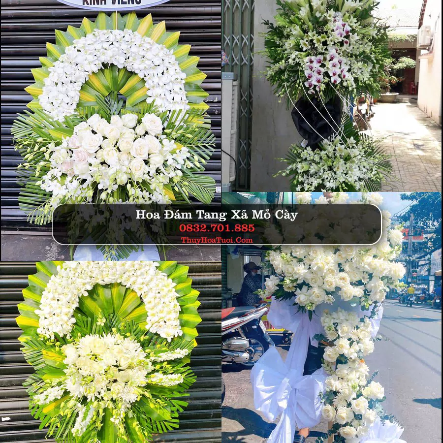 Kệ hoa tang lễ giao tại Xã Mỏ Cày, Vĩnh Long
