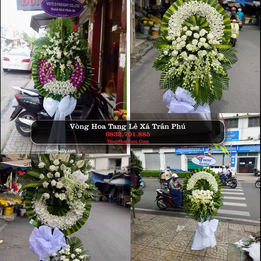 Vòng hoa chia buồn Xã Trần Phú - ThuyHoaTuoi.Com
