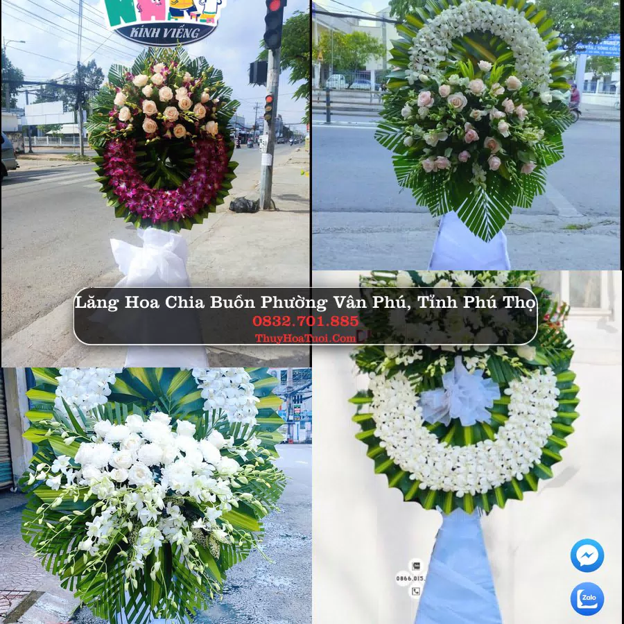 Đặt Vòng Hoa Chia Buồn tại Phường Vân Phú, Phú Thọ