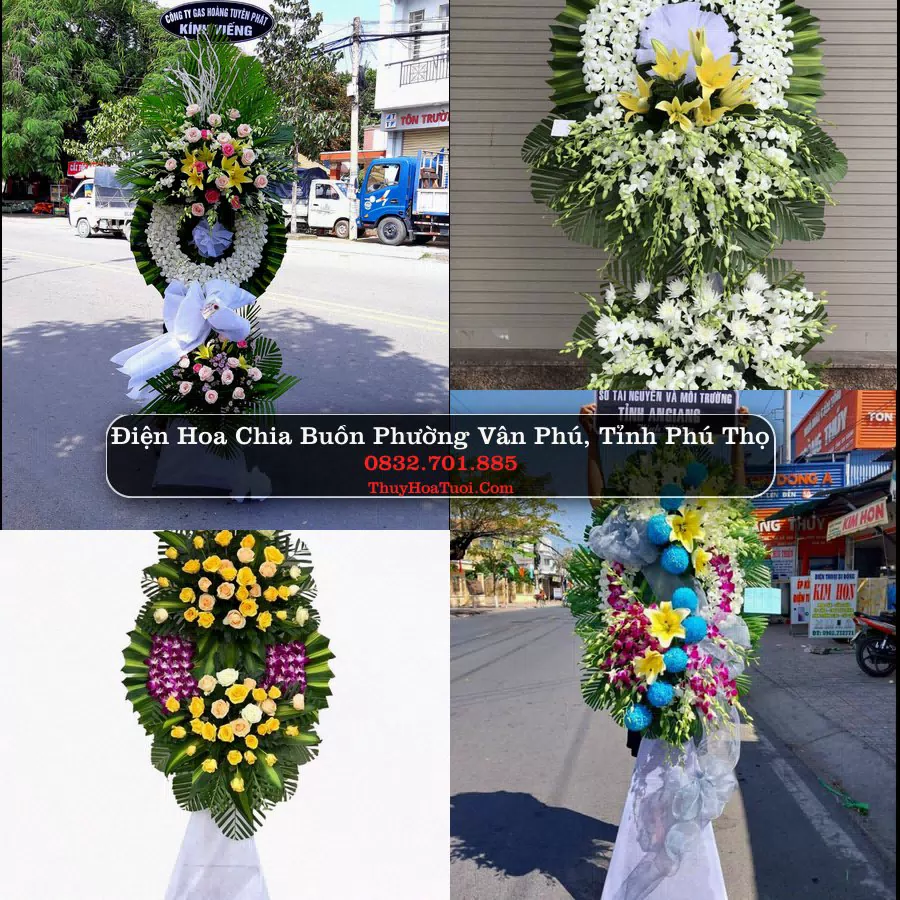 Vòng hoa chia buồn Phường Vân Phú - ThuyHoaTuoi.Com