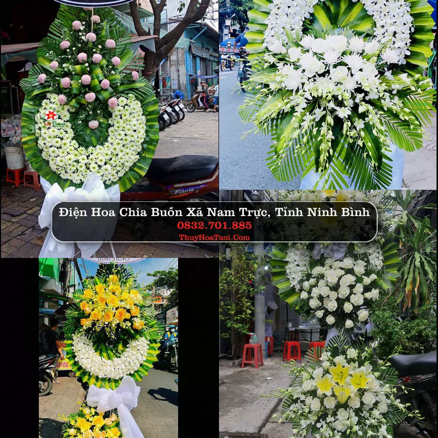 Vòng hoa chia buồn Xã Nam Trực - ThuyHoaTuoi.Com