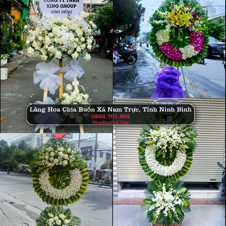 Kệ hoa tang lễ giao tại Xã Nam Trực, Ninh Bình