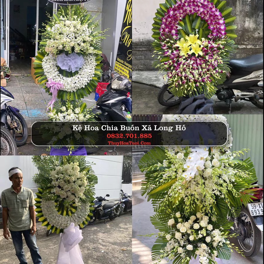 Vòng hoa chia buồn Xã Long Hồ - ThuyHoaTuoi.Com