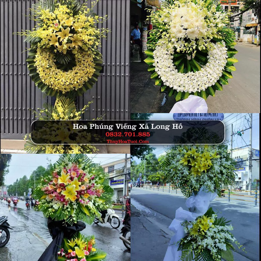 Kệ hoa tang lễ giao tại Xã Long Hồ, Vĩnh Long
