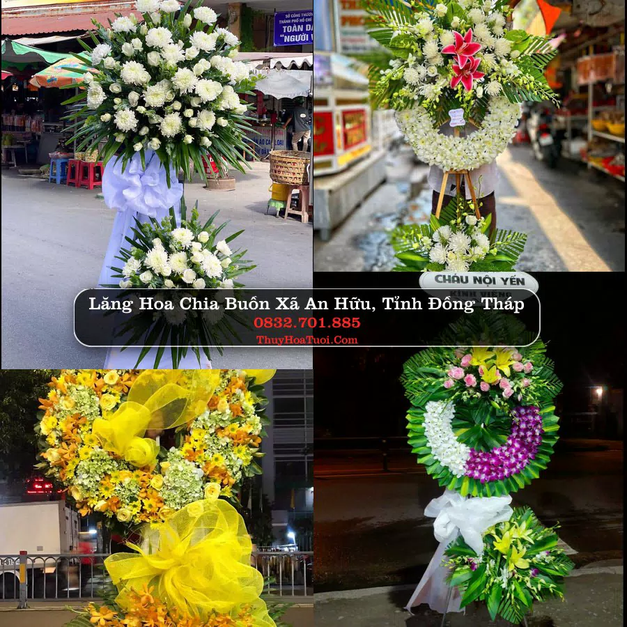 Đặt Vòng Hoa Chia Buồn tại Xã An Hữu, Đồng Tháp