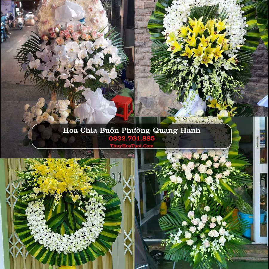 Vòng hoa chia buồn Phường Quang Hanh - ThuyHoaTuoi.Com