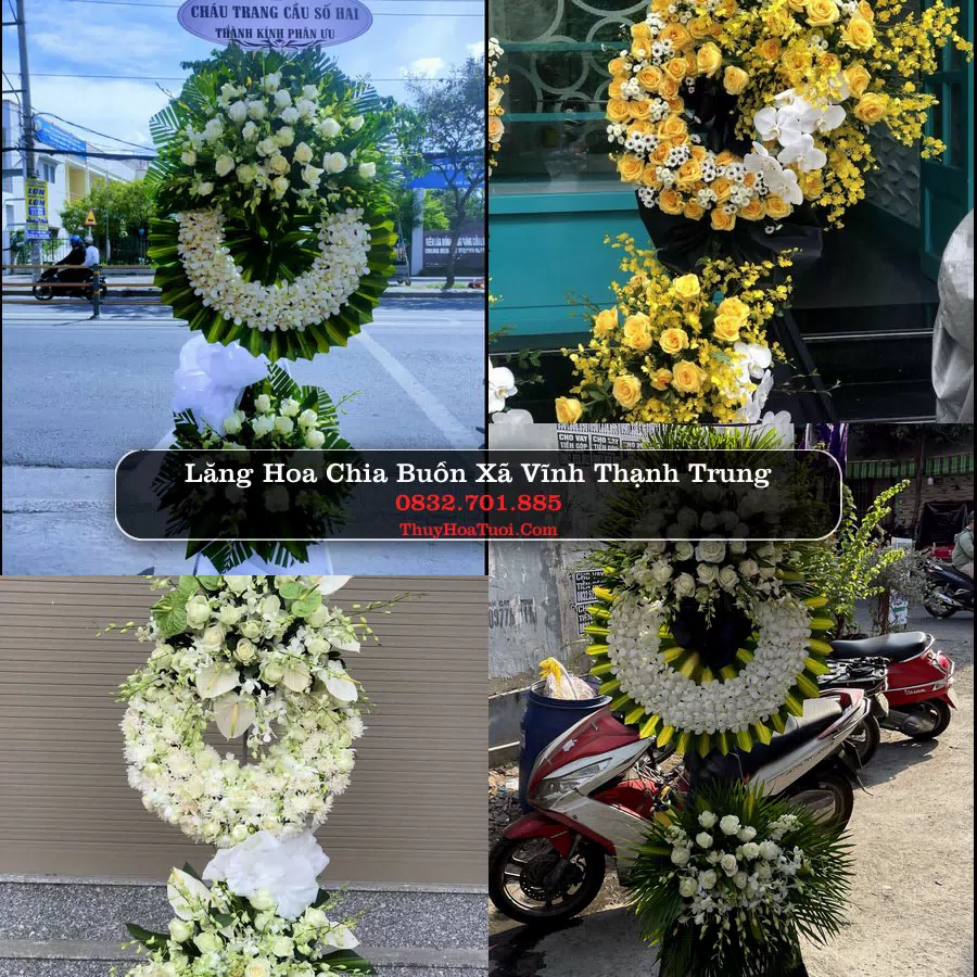 Kệ hoa tang lễ giao tại Xã Vĩnh Thạnh Trung, An Giang