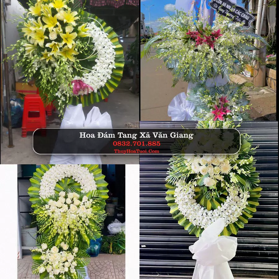 Vòng hoa chia buồn Xã Văn Giang - ThuyHoaTuoi.Com