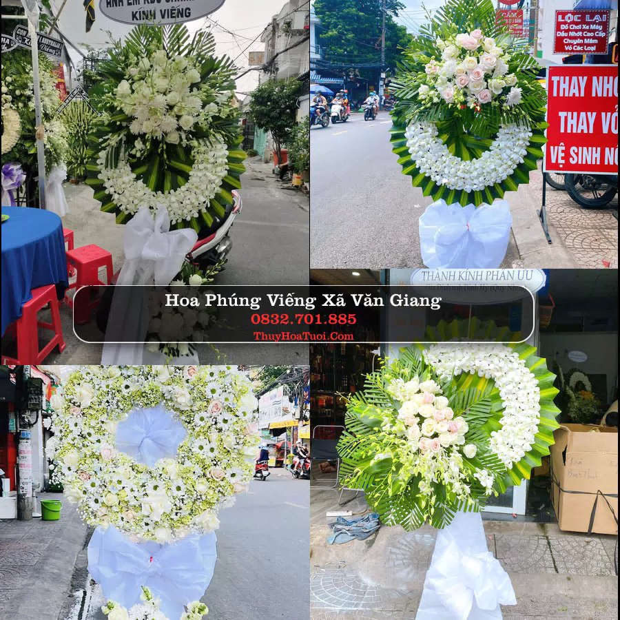 Kệ hoa tang lễ giao tại Xã Văn Giang, Hưng Yên