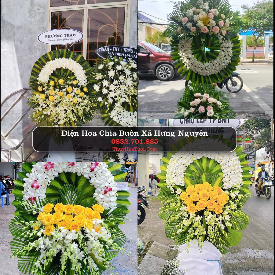 Kệ hoa tang lễ giao tại Xã Hưng Nguyên, Nghệ An
